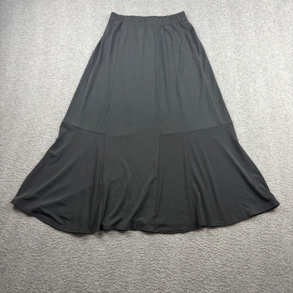 Chico's Dresses & Skirts - Chico's Maxi Skirt Women Size 0 Black Travelers Elastic Waist Flared Long